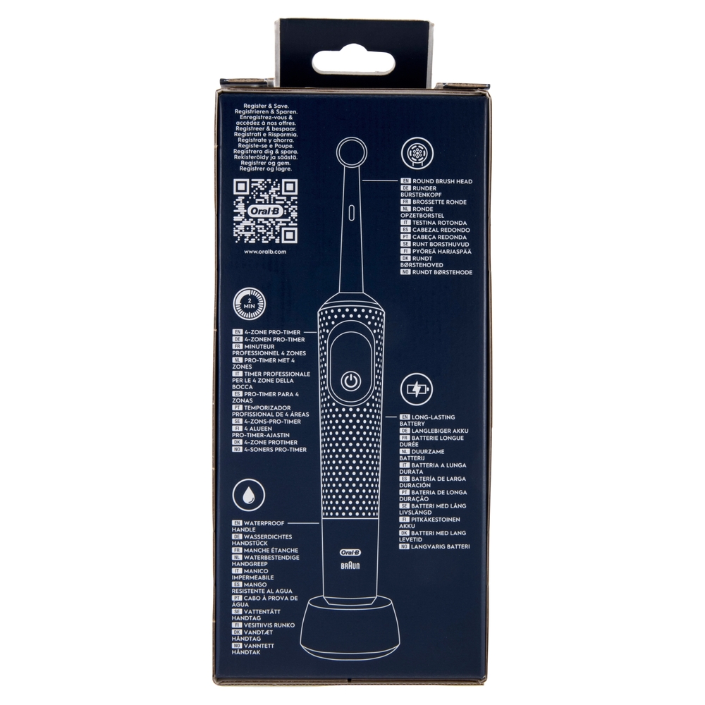 Oral-B Spazzolino Elettrico Denti Ricaricabile Pro Vitality Lilla